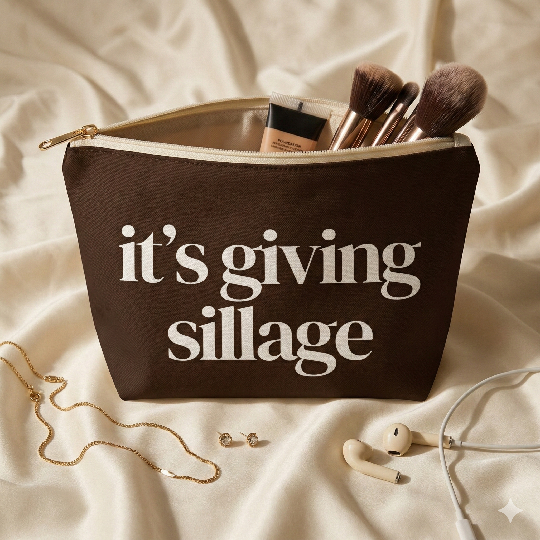 “it’s giving sillage” Makeup Bag & Accessory Pouch
